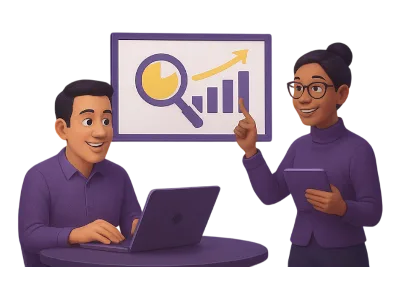 Graphique en croissance