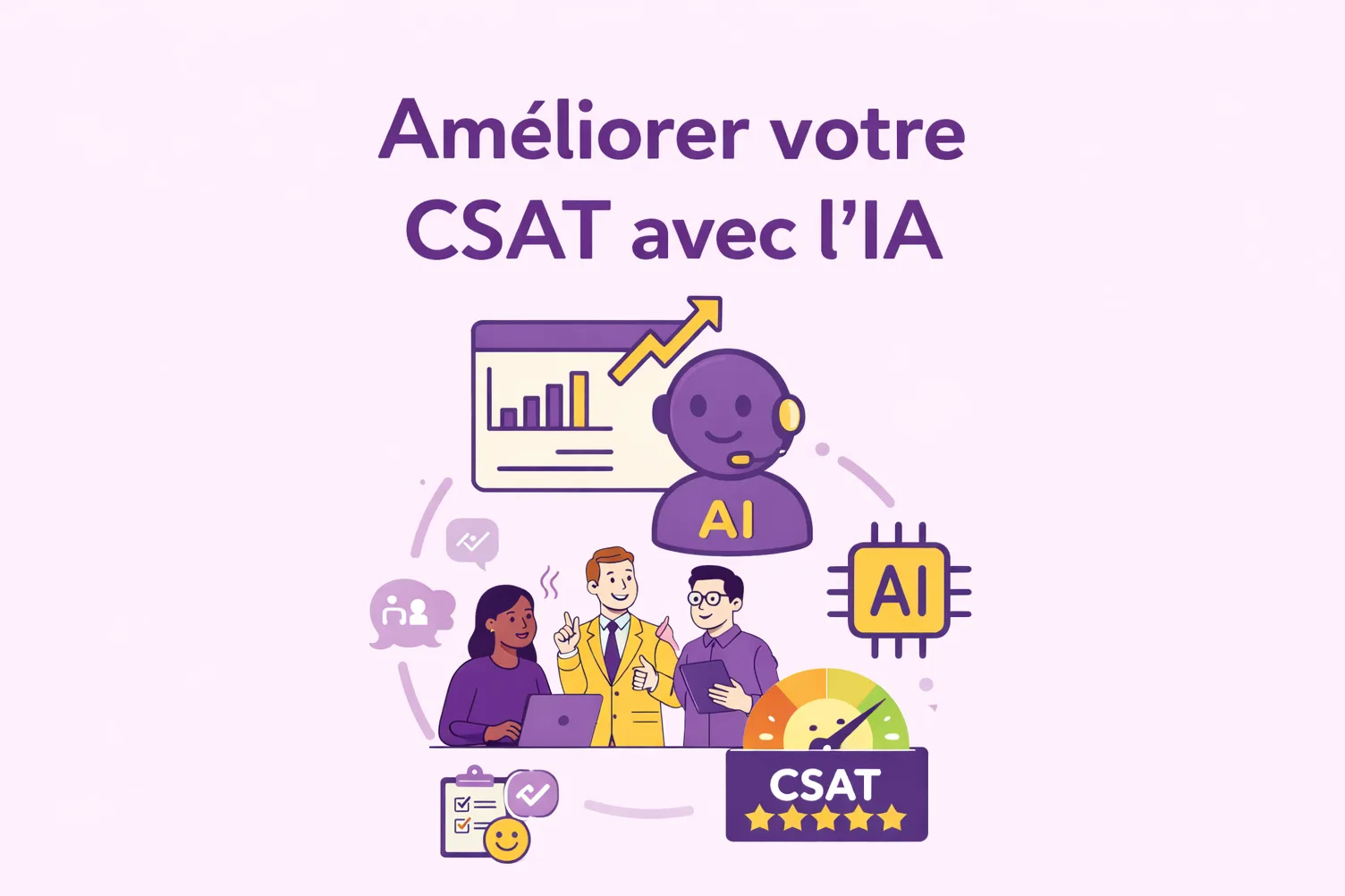 Cas d&rsquo;usage : comment un centre de contact améliore son CSAT grâce aux simulations IA